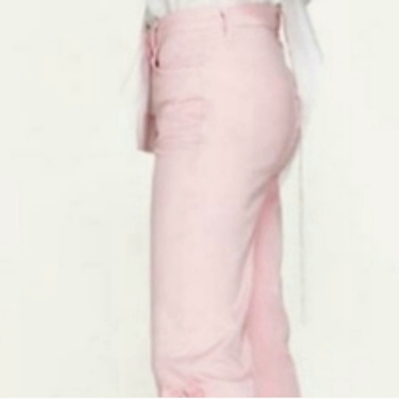 NWT / ZARA- Pink Barbie Core Capri Ruffle A Line Pants- Large - Picture 3 of 14